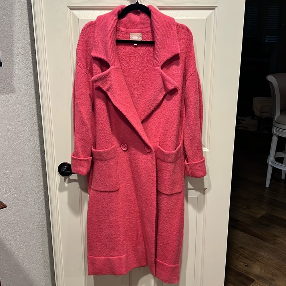 Show Me Your Mumu Pink Sweater Cardigan